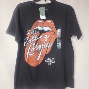 The Rolling stones Tour of America shirt women's medium faded